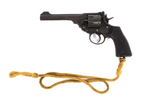 A Webley .455 revolver, 6" barrel, serial number 169092, with deactivation certificate number 177690 dated 11/7/23.