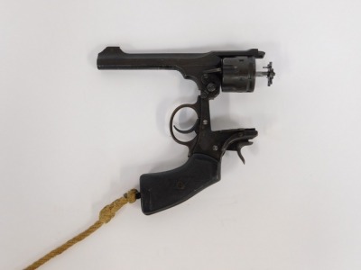 A Webley .455 revolver, 6" barrel, serial number 169092, with deactivation certificate number 177690 dated 11/7/23. - 2