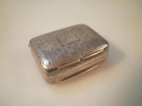 A George III silver vinaigrette by John Shaw