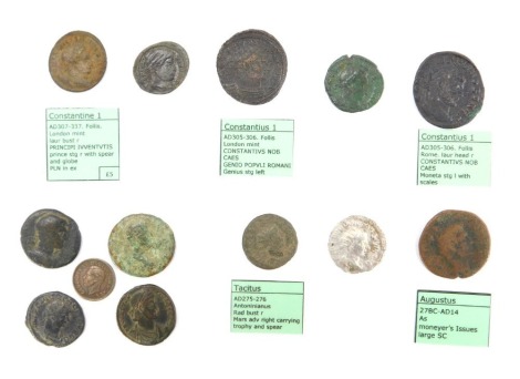 A group of replica Roman and later coins, to include three Constantine The Great London Mint, Augustus Gordian III, and others. (a quantity)