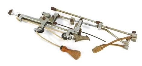 An adjustable contraption, possibly a slingshot.