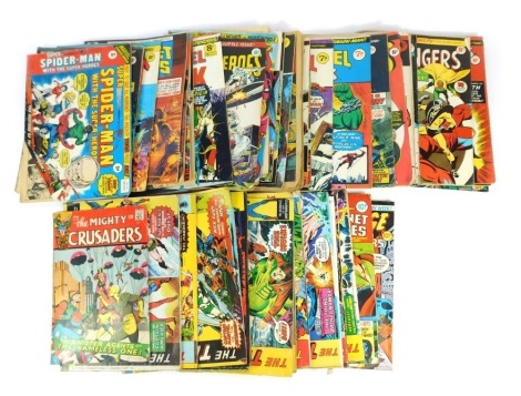 Various Marvel comics, to include The Titans, The Incredible Hulk, The Superheroes, Planet of the Apes, Avengers, etc.