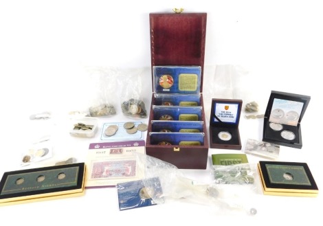 Victorian and later copper coinage, world coinage, commemorative crowns, Longest Reigning Monarch of the United Kingdom Queen Elizabeth II coins, Statehood Innovation Dollars with certificates, Standing Liberty Quarter, three Buffalo nickel coins, 60th An