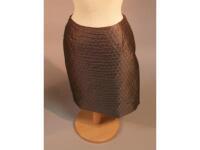 A MaxMara grey quilted skirt