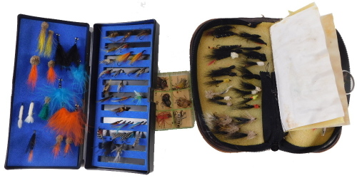 A quantity of fishing flys, etc.