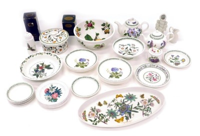 A quantity of Portmeirion porcelain, to include tureen and cover, oval dishes, teapots, etc.