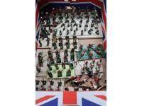 Various die-cast toy soldiers including Grenadiers