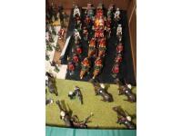 Various modern die-cast metal toy soldiers