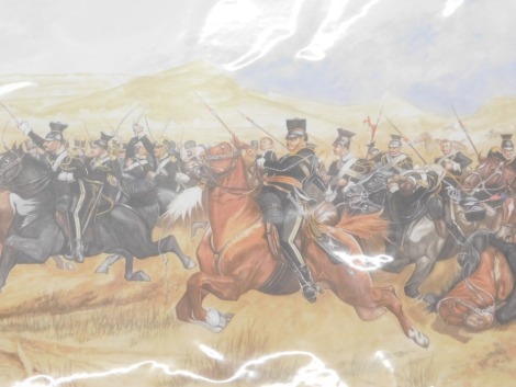 After R. Katon Woodville. The Charge of the Light Brigade balaclava, 5th December 1854, unframed, 24cm x 37cm.