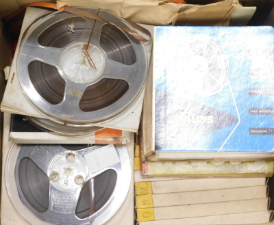 A quantity of camera and hi-fi equipment, to include Sansui speakers, reel to reel tapes, Yashika and other cameras, a Siemens reel to reel tape player, etc. - 2