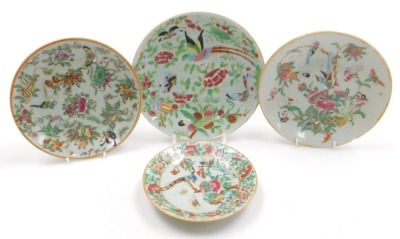 A group of Oriental pottery and porcelain, including Cantonese famille rose plates, rice and tea bowls, rice spoons, jugs, etc. (a quantity) - 6