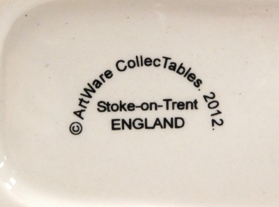 Collectables, including an Edward Heath glug jug, a wall plaque with Margaret Thatcher's face, two Bear Stone Manor collectables, one of Alex Hammond and one of David Cameron, and a golly with a Golly Gazette, Margaret Thatcher The End of an Era, along wi - 2