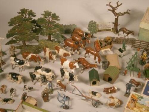 An extensive collection of Britain's lead farm animals