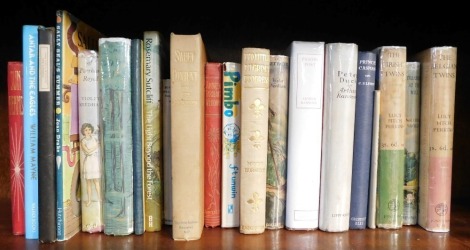 A group of children's books, to include Lewis (C S). Prince Caspian, Ransome (Arthur). Peter Duck and Pigeon Post, Blyton (Enid). Seven O Clock Tales, etc. (1 shelf)