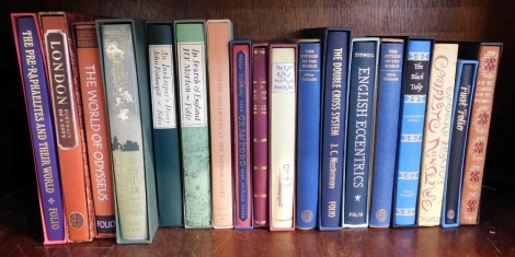 Folio Society. English Eccentrics, First Folio, In Search of England, Inn Keeper's Diary, The World of Odysseus, etc.