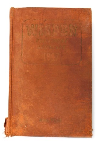 A Wisden Cricketers Almanac 1947, edited by Hubert Preston, hardback.