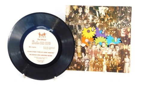 The Beatles Fan Club record, The Beatles 5th Christmas record Christmas Time (Its Here Again), in sleeve.