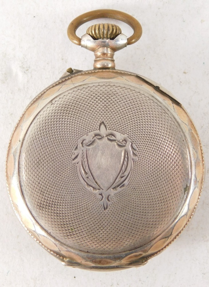 Small Antique Victorian French Woman's Silver Pocket Watch Remontoir 10 Gem  Mechanism in Non Working Condition, Vintage Ladies Time Piece