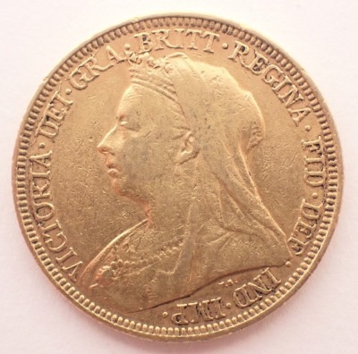 A Victorian full gold sovereign dated 1896. - 2