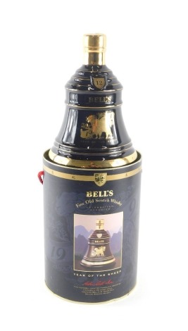 A Bells Old Scotch Whiskey decanter, Year of The Sheep 1991, boxed