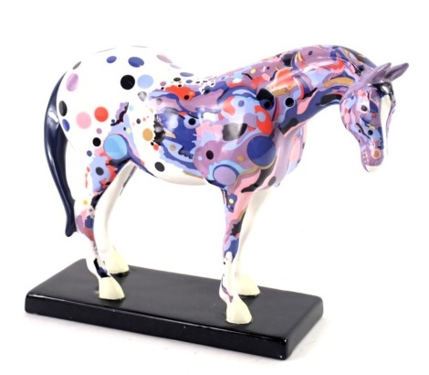 A Trial of Painted Ponies figure, with a mosaic appaloosa, limited edition, 16cm high.