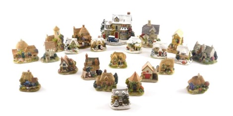 A quantity of Lilliput Lane cottages, to include Christmas Cake, Railway Cottage, etc.