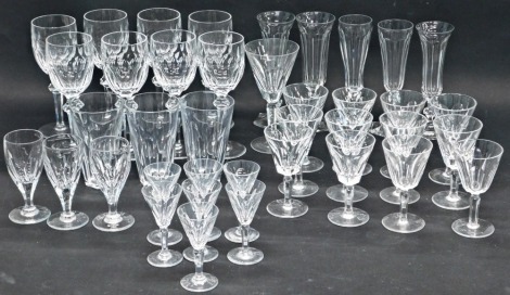 Various items of glass, to include Waterford and others, and eight Waterford wine glasses, etc.