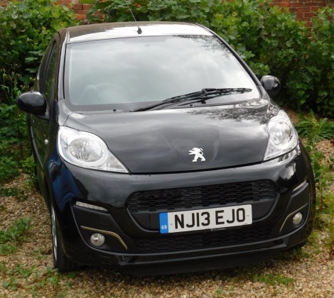 A Peugeot 107 Allure, registration NJ13 EJO, petrol, manual, black, 15319 recorded miles, first registered 03/04/2013, MOT expired 17/09/23, V5 present,