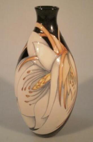 A Moorcroft ovoid vase decorated with flowers