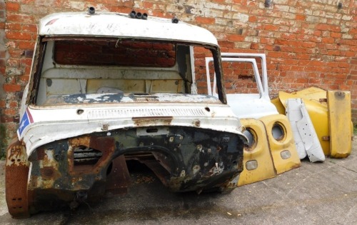 An International Harvester Loadstar lorry cab and parts.