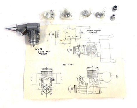 A model engine, 3.5cc Aero R-C.