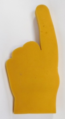 A SEAT foam hand, 1980's promotional gilt. - 2