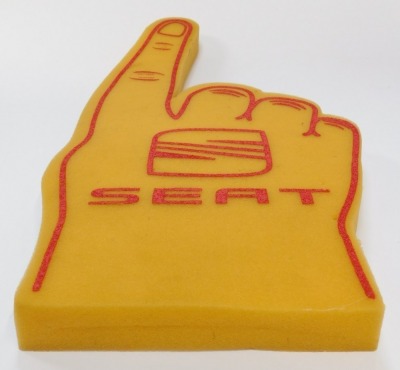 A SEAT foam hand, 1980's promotional gilt. - 3