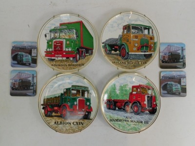 Transport related items, including Wade shaving mugs of steam engines, various badges including Mercedes, Ford, Volvo, etc. (1 tray) - 3