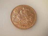 A Victorian gold half sovereign 1899.