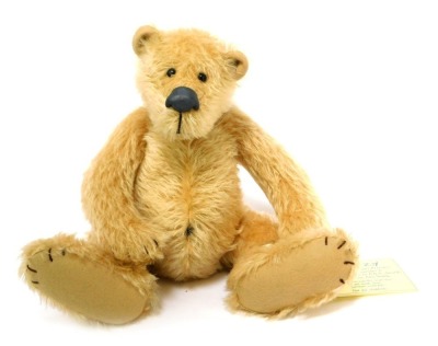 A Bohemian Bears by Amy Young mohair Teddy bear, named Muzzy, limited edition number 6/10, 26cm high.