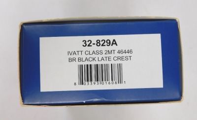 A Bachmann Branchline OO gauge Ivatt Class No 2MT diesel locomotive, 46446, 2-6-0, British Railways black livery, 32-829A, boxed. - 3