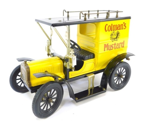 A limited edition of Ipswich tinplate model car, in the style of George Carette, 1:13 scale, for Colman's Mustard, boxed.