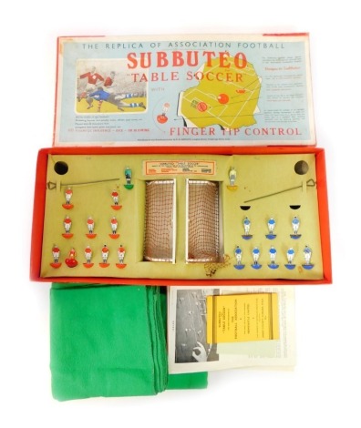 A Subbuteo table soccer game, boxed.