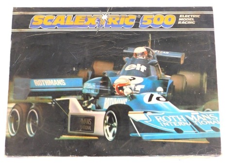 A Scalextric 500 electric model racing set, boxed.