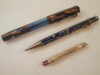 A 1930's Ink Invisible vacuum filled fountain pen and pencil