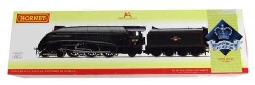 A Hornby OO gauge BR 4-6-2 Class A4 locomotive, 60010, Dominion of Canada, green livery, R2910.