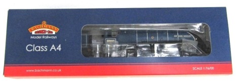 A Bachmann Branchline Class A4 OO gauge locomotive, 60007, Sir Nigel Gresley, BR blue early emblem, 31-954B, boxed.