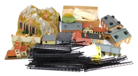 Various model railway houses, buildings, etc. (a quantity)