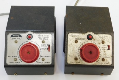 A Gaugemaster model DS electronic model railway transformer controller, together with two Tri-ang power units, etc. - 5