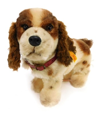 A Steiff mohair Lupi Spaniel, 28cm high.