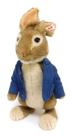 A Steiff Alpaca Peter Rabbit, limited edition 1306/2000, 29cm high, boxed with certificate.