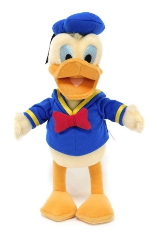 A Steiff Donald Duck, limited edition 776/2000, 25cm high, boxed with certificate.