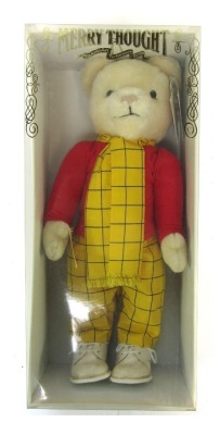 Will collect soon A Merrythought Rupert the Bear, 47cm tall, boxed.