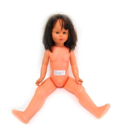 An Efee based Fraca Bandola doll, c1970s, classic body and roll eyes, 84cm high.